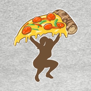 Fitness funny, pizza lover, gym girl, fitness girl T-Shirt